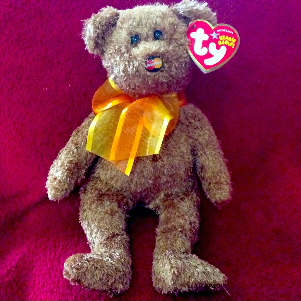 New Ty MasterCard exclusive beanie bear - M.C. V.